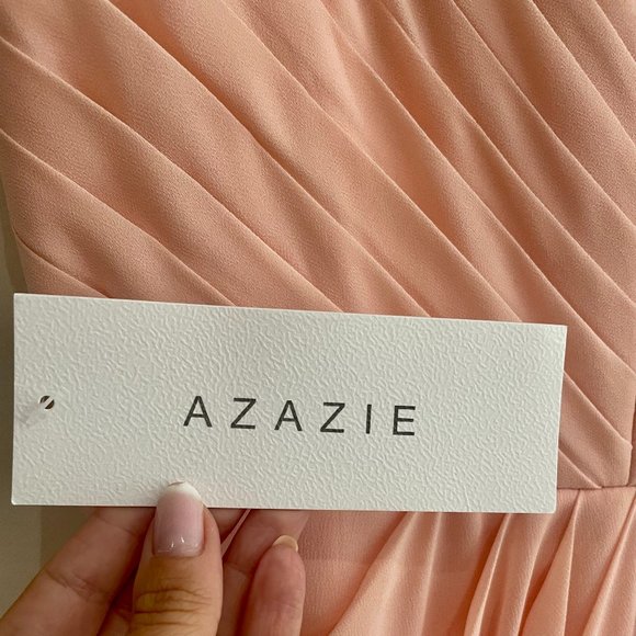 New Azazie Bridesmaid / Formal Dress Pink, with Label Size 8 - Picture 4 of 4